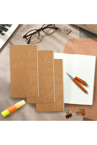 Choice3 Dotted A6 Journal Refill Inserts, 3 Pack Lined Dotted Grid Notebook R...