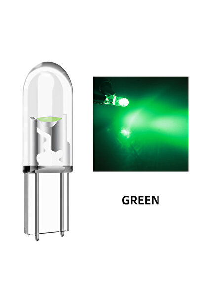 Choice3 20 قطعة من مصابيح LED T5 W3W الخضراء (10/20/40 قطعة) لإضاءة لوحة القي...