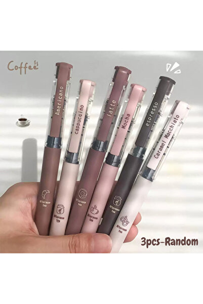 Choice black 3PCS-Random 3/6pcs Large-Capacity Gel Pen Set, 0.5mm Quick-Dryin...