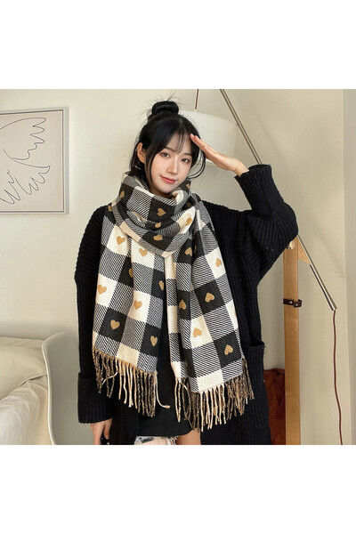 Choice4 MIQ-05 2025 Luxury Winter Cashmere Scarf Women New Design Warm Pashmi...