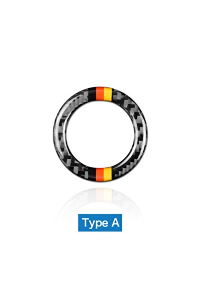 Choice Type A Carbon Fiber Ignition Key Hole Ring Decor for Mercedes Benz W20...