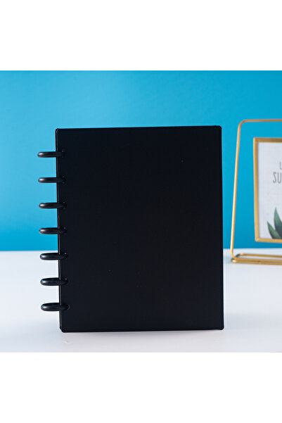Choice black 1 Mushroom Hole Card Collection Book Solid Colour Insert Loose-l...