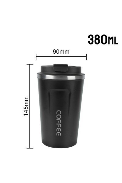 Choice 401-500ml 380ML Black Thermo Cafe Coffee Mug Car Thermos Mug 380/510ML...
