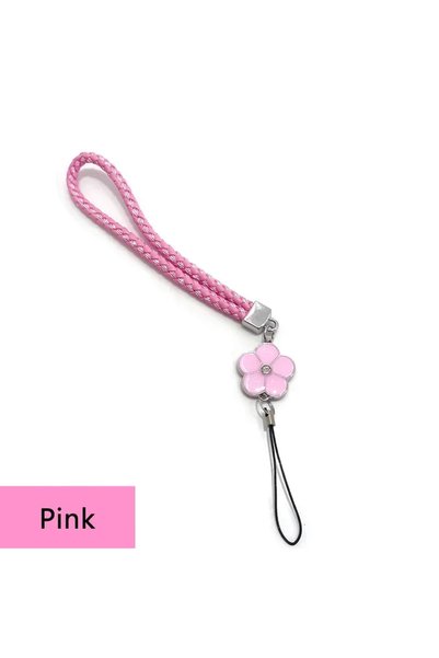Choice5 Pink 1PC Phone Charm Strap Multicolor - Short Braided String, Anti-Lo...