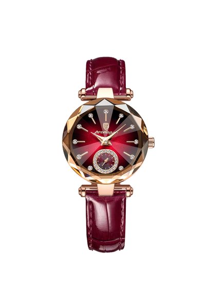 Choice8 Gold Red L POEDAGAR Elegant Luxury Women's Quartz Watches Waterproof ...
