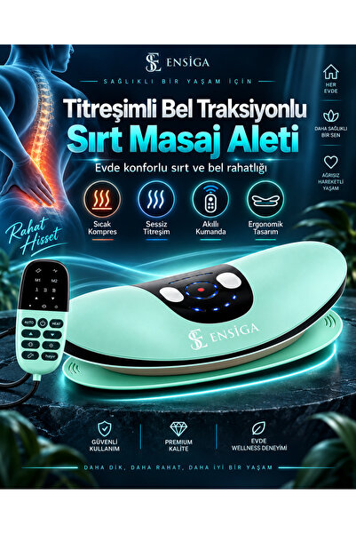 EN SİGA Termal Terapi Fonksiyon Derin Doku Ağrısı Giderici Sırt Masaj Aleti T...
