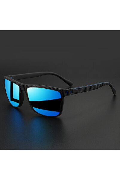 Choice C3-blue mirror Premium Square Polarized Sunglasses - Spring Hinge Desi...