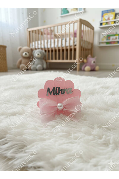 NaturessCo Fiyonklu Pembe Istiridye Model Hediyelik Bebek Magneti ( 10 Adet )