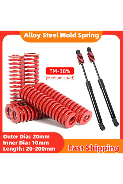 Choice4 20x10x20mm أحمر 2 قطعة نوابض ضغط حلزونية حمراء للختم والتشكيل لباب صن...
