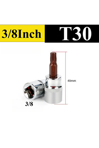 Choice 1 قطعة رؤوس مفك توركس T30 مقاس 3/8 بوصة، أدوات رؤوس مفتاح الربط T10 T1...
