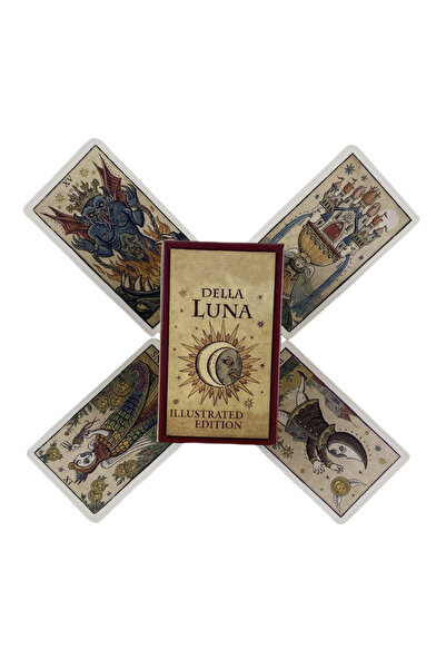 Choice بطاقات مجموعة تاروت القمر TT280 Della Luna A 89 Oracle English Visions...