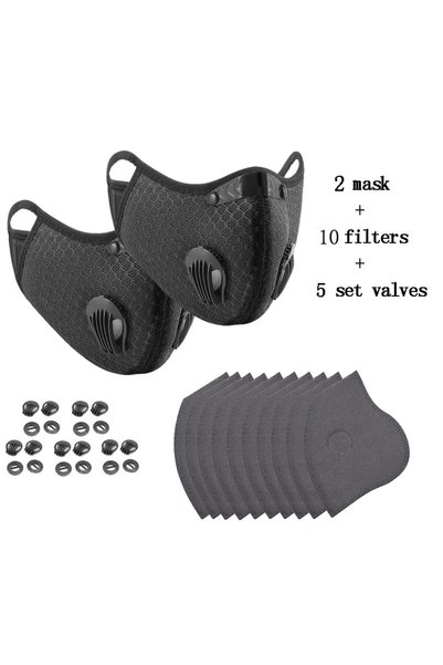 Choice 2m 10f 5v Cycling Face Mask Sport Washable Reusable with Filter Dust M...