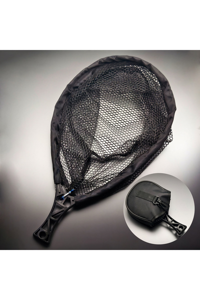 Choice black ANFS Fishing Landing Net, Fold-able Landing Trout Net, Coated Me...