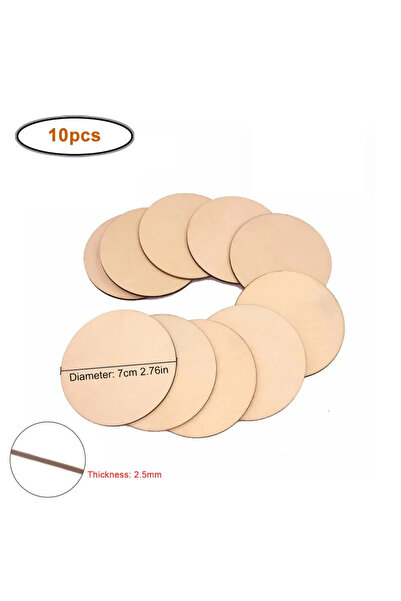 Choice3 10pcs 7cm 7/9/12/15cm Unfinished Wood Slices, Natural Blank Round Bla...