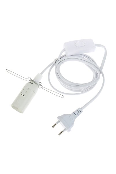 Choice1 White ON OFF Lamp Cord with Dimmer Switch E14 Hanglamp Holder Light B...