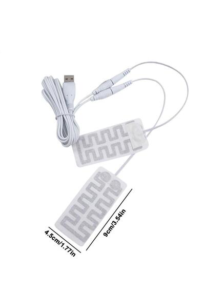 Choice White Portable Heating Pad Winter Electric Gloves Heating Pads USB Hea...