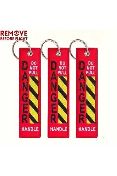 Choice 3pcs One Piece Warning Keychain Tag Launch Key Chain Keychains for Mot...