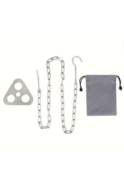 Choice silvery Portable Camping Gear and Equipment  Detachable Outdoor Barbec...