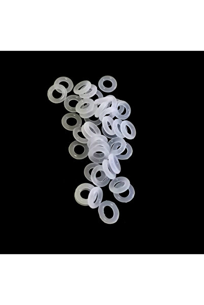 Choice OD 8X1.5mm White 130PCS Clear Rubber O Ring Sealing gasket Switch Damp...