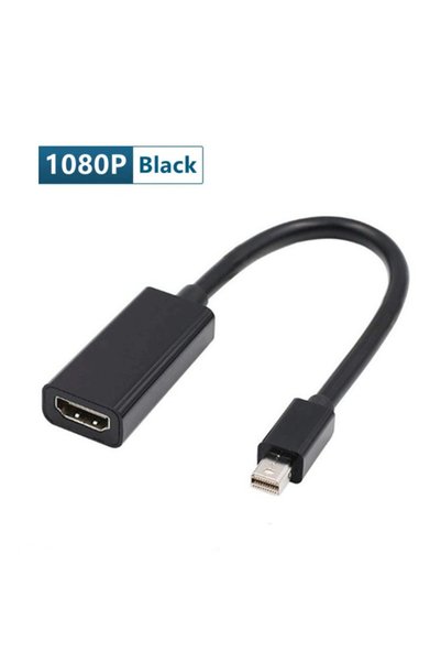 Choice 1080P Black Mini DP To HDMI-compatible Adapter Cable 4K/1080P Mini DP ...