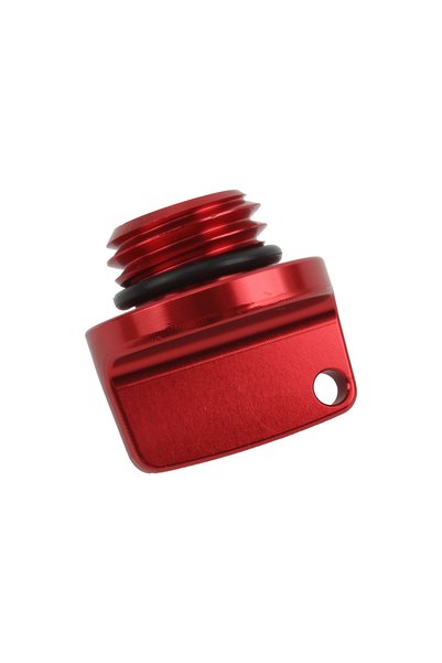 Choice6 Red 2 Universal CNC Oil Cover Motorcycle Oil Aluminum Alloy Cover Scr...