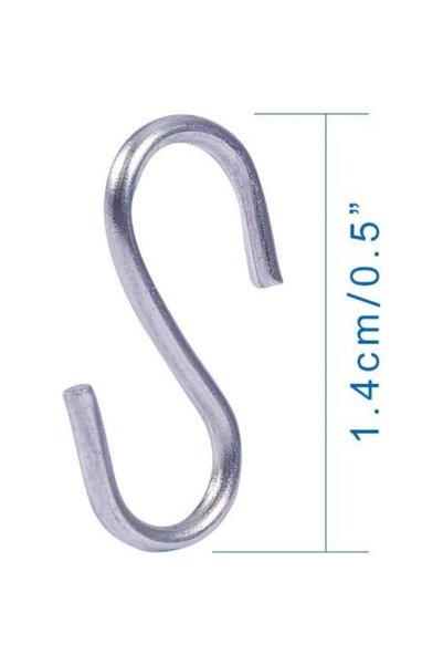 Choice 150pcs Elite 150 Pack 304 Stainless Steel 0.55 Inch S Hooks Connectors...