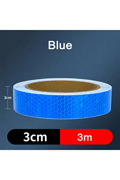Choice16 blue-3cmX3m 3cm*20/10/8/3m Reflective Tapes Reflectors Warning Tape ...