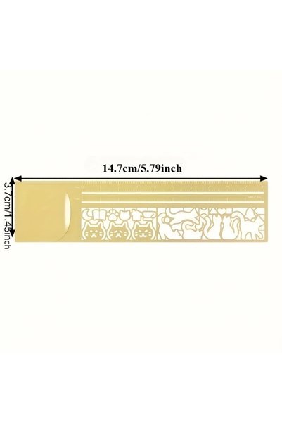 Choice 1pc 1 PC Cute Cat Bookmark - Double-Sided Ruler for Diary/Planner/Note...