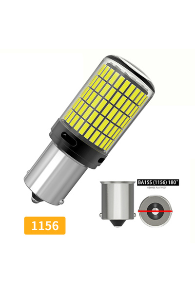 Choice1 أبيض 1156 BA15S P21W Oprah 2 قطعة مصباح LED عالي الطاقة للسيارة 1156 ...