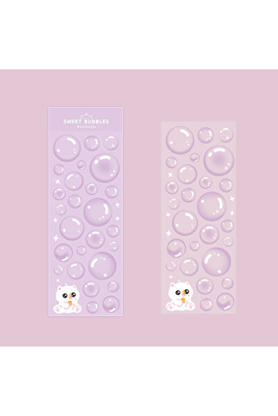 Choice1 PURPLE Korean Stickers Wholesale Original Transparent Bubble Ins Styl...