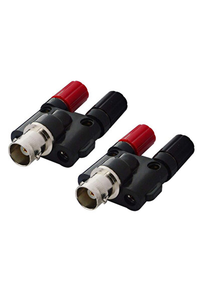 Choice1 2 PCS Female 2 PCS BNC Female or Male To Dual Banana Female Socket Bi...