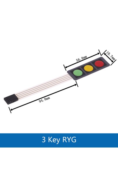 Choice 3 Key RYG 1 2 3 4 5 6 7 8 Key Button Membrane Switch Matrix Array Keyb...