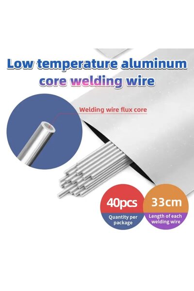Choice 1.6mm x 40PCs Aluminum Welding Rods Low Temperature Easy Melt Aluminum...