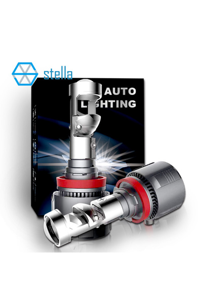 Choice مصباح أمامي H7 Stella 2x H7 H11 LED لليسار/اليمين مع عدسة صغيرة 9005/9...