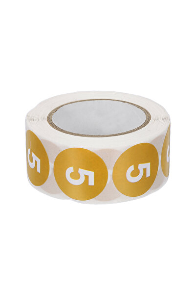 choice2 Number 5 1 Inch Number 1-31 Stickers 500 Labels Circle Dot Stickers A...