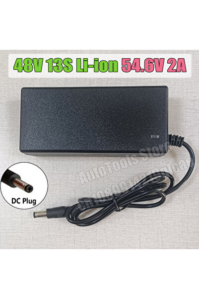 choice2 EU Plug 54.6V 2A DC Only 54.6V/42V 2A Charger for 48V 36V Li-ion Batt...