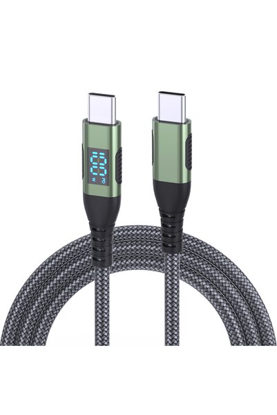 Choice 3m 1PC USB C إلى C 100W LAIHONEN جديد 100W LED شاشة رقمية شحن سريع USB...