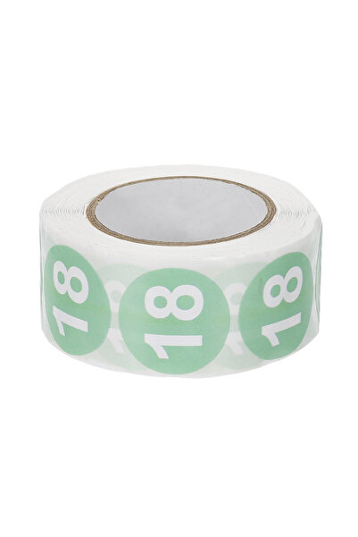 Choice20 Number 18 1 Inch Number 1-31 Stickers 500 Labels Circle Dot Stickers...