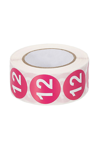 Choice10 Number 12 1 Inch Number 1-31 Stickers 500 Labels Circle Dot Stickers...