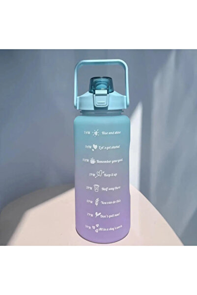 Choice 2.0L Green 2000ml Large Capacity Plastic Water Bottle Frosted Gradient...