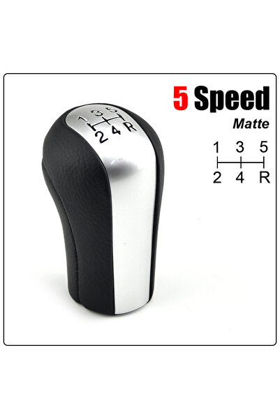 Choice1 Silver 5 5 6 Speed Gear Shift Knob Lever Shifter Stick Gaiter Boot Co...