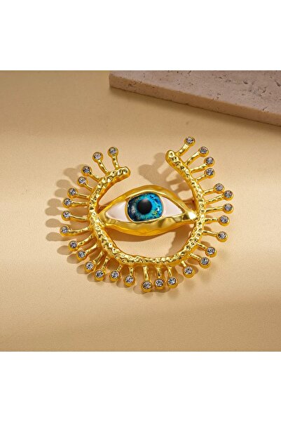 Choice4 blue eye Vintage Big-eyed Badge Cosplay Devil's Eye Brooch Luxury Pin...