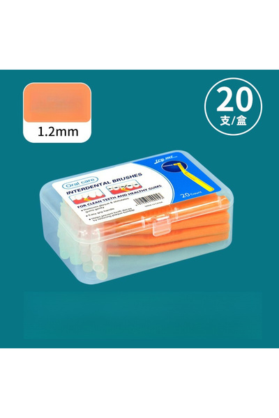 Choice4 Orange 20Count for Cleaning Interdental Brush Cleaners Dental Tooth F...