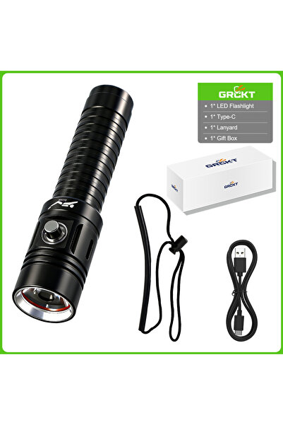 Choice1 18650 black Gift Box Set 2026New Dive Flashlight IPX8 Waterproof Rech...