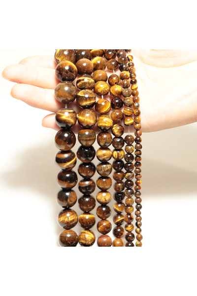 Choice4 8MM46pcs1pack 4mm/6mm/8mm/10mm/12mm/14mm Real Natural Tiger eye Stone...