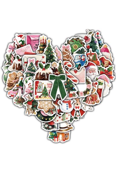 Choice 50PCS 50PCS Christmas Aesthetics Stickers Notebook Bicycle Art Picture...