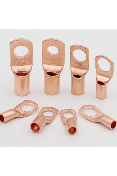 Choice1 10Pcs SC35-8 10Pcs Copper Lugs Ring Wire Connectors Bare Cable Electr...