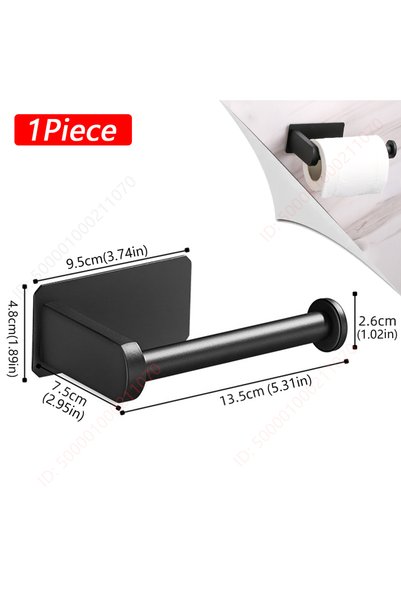 Choice 1Pc Black Holder B 1~2PCS Toilet Paper Rack Bathroom Paper Towel Holde...