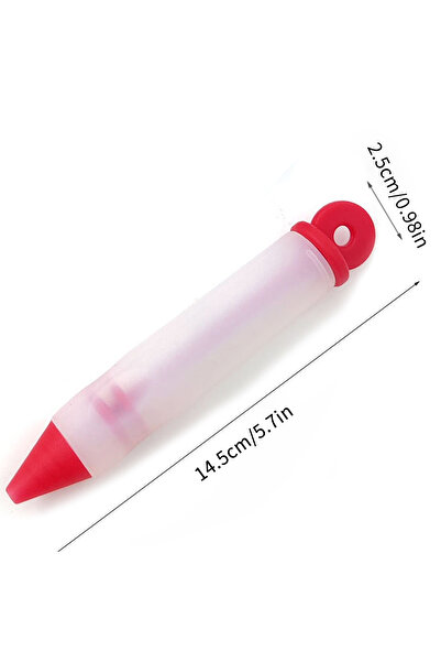 Choice 1PC 1PC Silicone piping pen; cream cake DIY writing pen baking tool de...