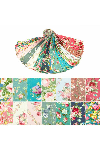 Choice M 42PCS 42pcs Fabric 6.35 cm x 50 cm | Tampon Set - for Quilting Vario...